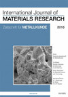 International Journal of Materials Research封面